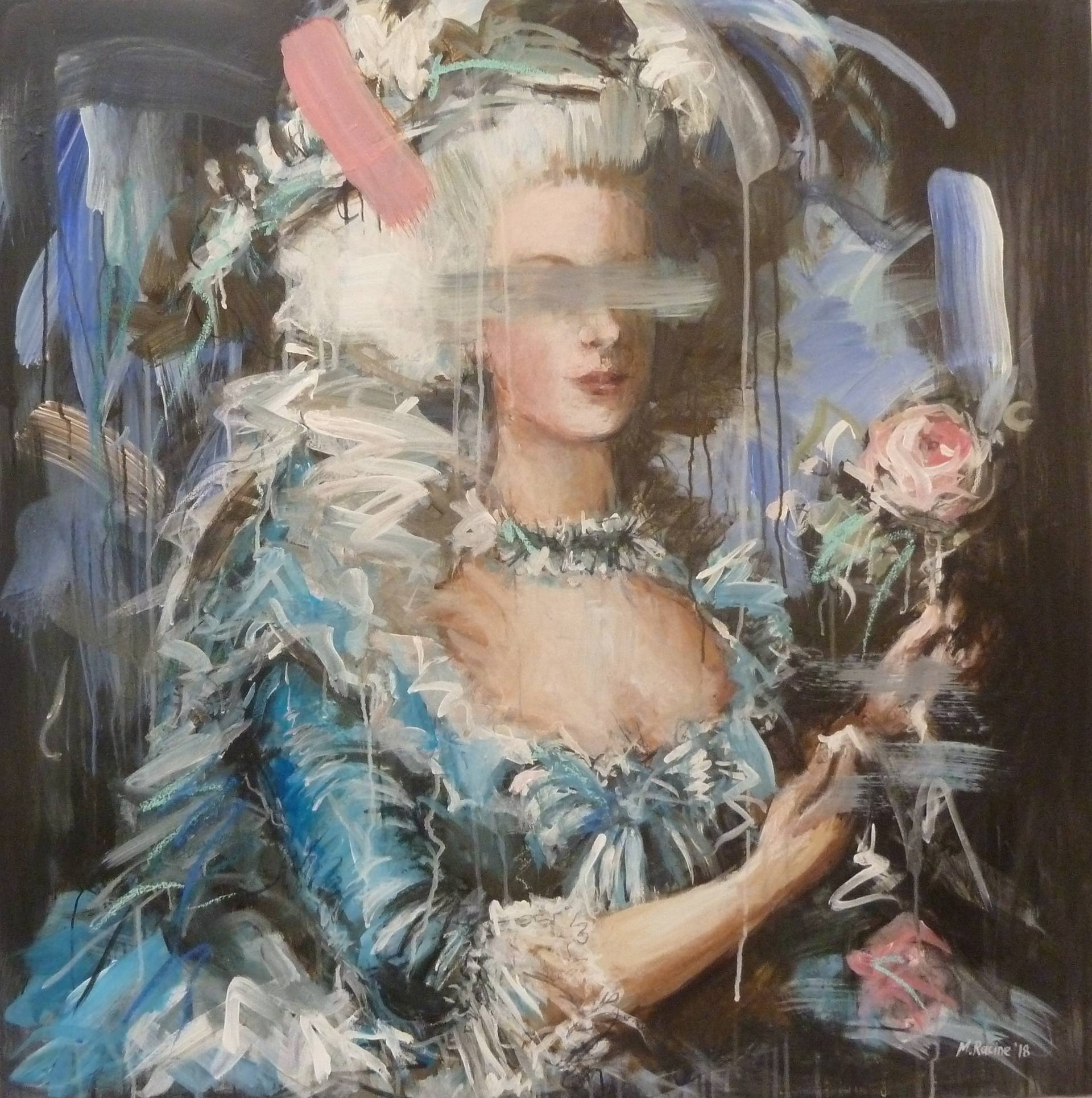 Saatchi Art Artist Mandy Racine; Painting, “Marie with Rose” #art