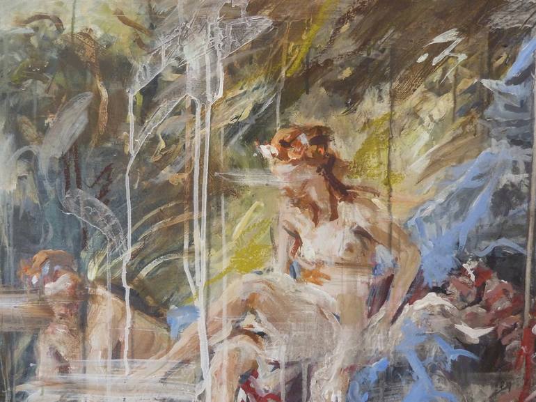 Original Abstract Expressionism Classical mythology Painting by Mandy Racine