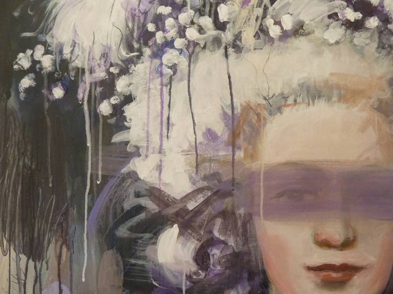 Lavender Marie Painting by Mandy Racine | Saatchi Art