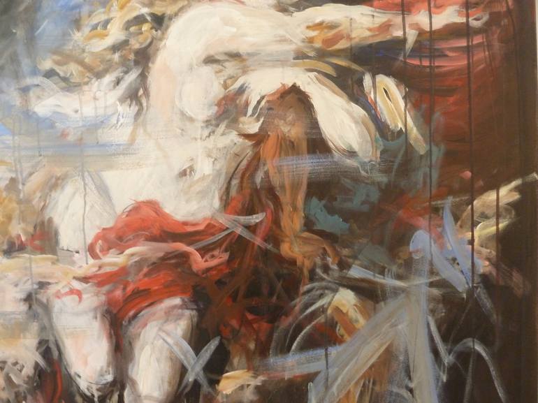 Original Abstract Expressionism Classical mythology Painting by Mandy Racine