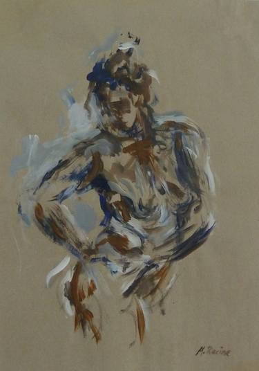 Original Abstract Expressionism Nude Paintings by Mandy Racine