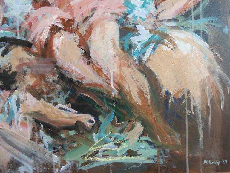 Original Abstract Expressionism Classical mythology Painting by Mandy Racine