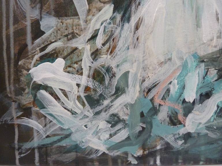 Original Abstract Expressionism Portrait Painting by Mandy Racine