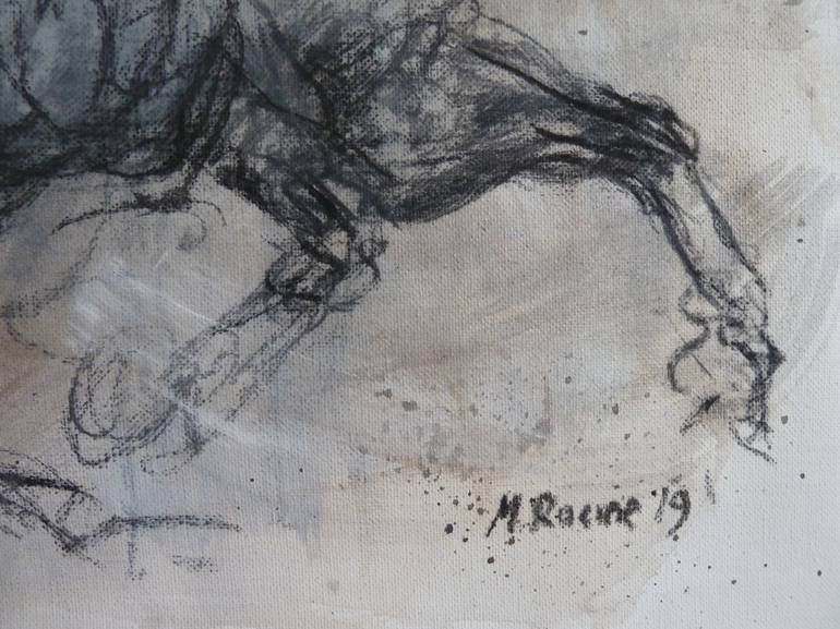 Original Expressionism Horse Drawing by Mandy Racine