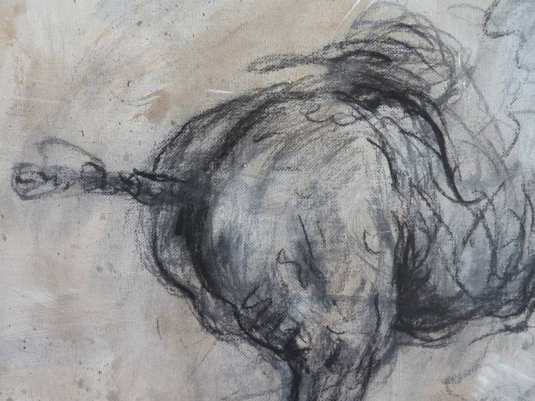 Original Expressionism Horse Drawing by Mandy Racine