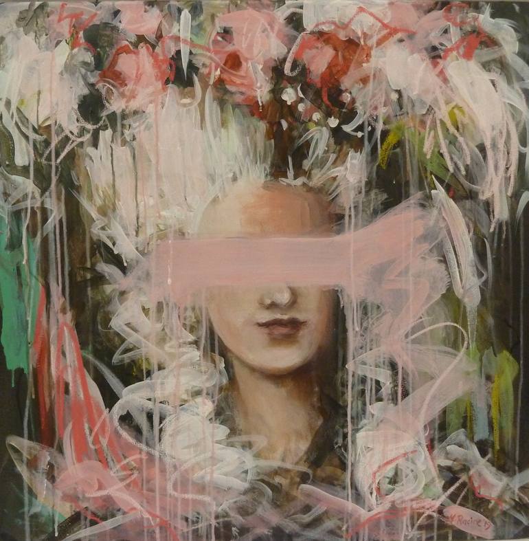 Original Abstract Expressionism Portrait Paintings by Mandy Racine