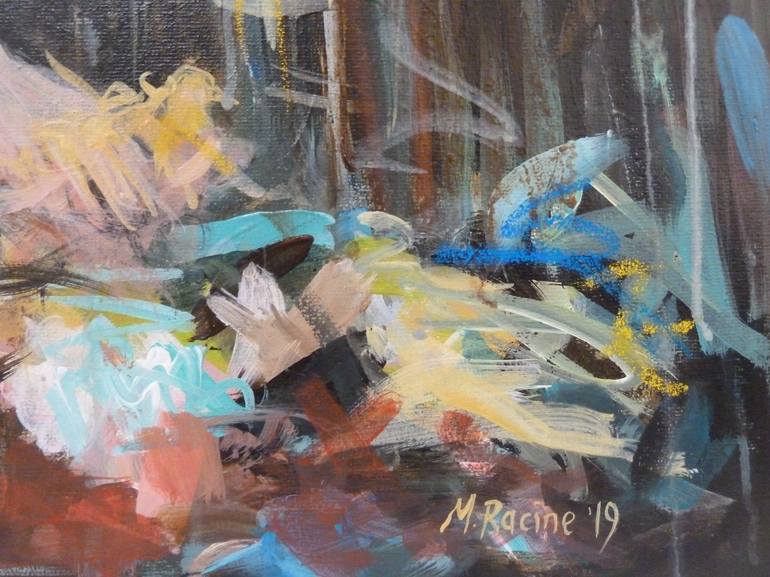 Original Abstract Expressionism People Painting by Mandy Racine
