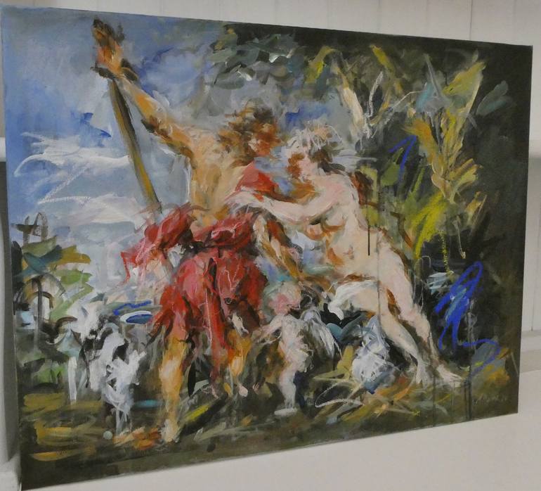 Original Classical mythology Painting by Mandy Racine