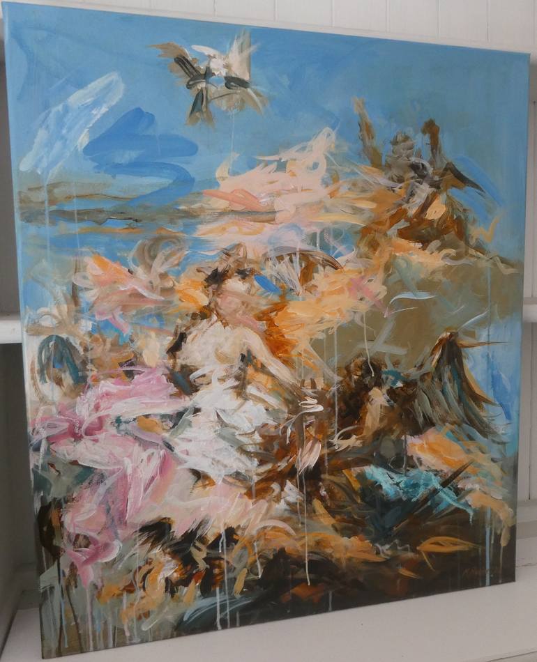 Original Abstract Expressionism Classical mythology Painting by Mandy Racine