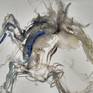 I've always been enamoured by Leonardo's drawings - this is my contemporary study of a rearing horse inspired by him. Sketched with acrylic wash to show movement.