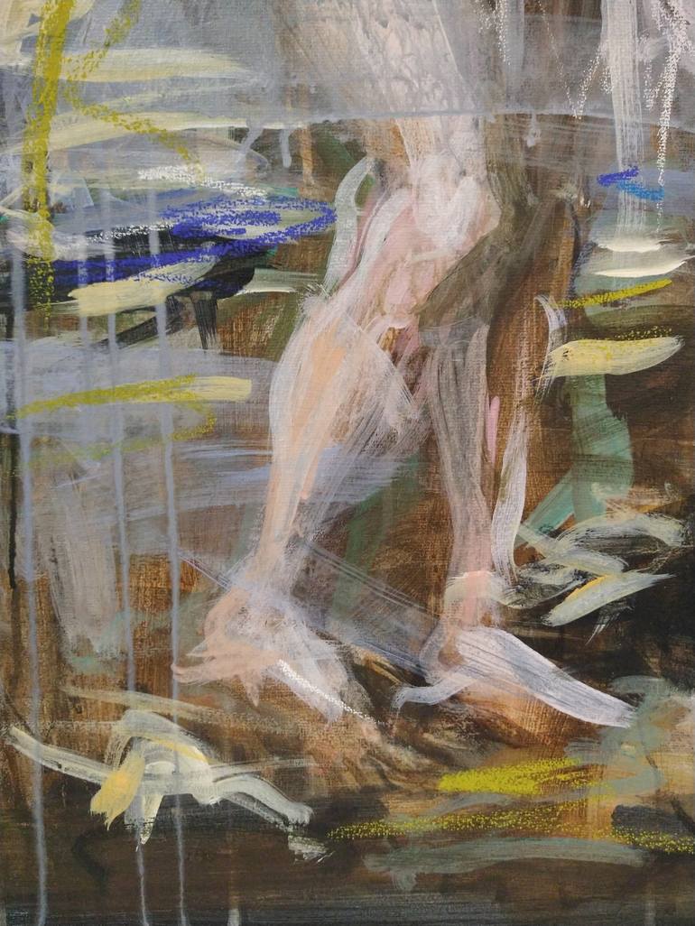 Original Abstract Expressionism Nude Painting by Mandy Racine