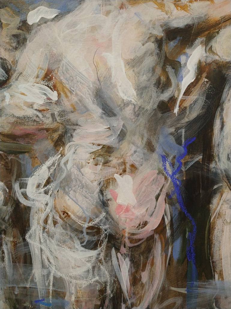 Original Abstract Expressionism Nude Painting by Mandy Racine