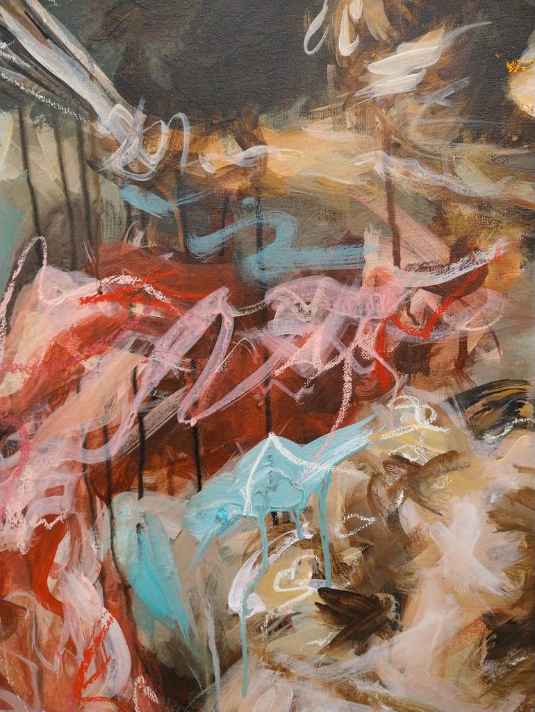 Original Abstract Expressionism Classical mythology Painting by Mandy Racine
