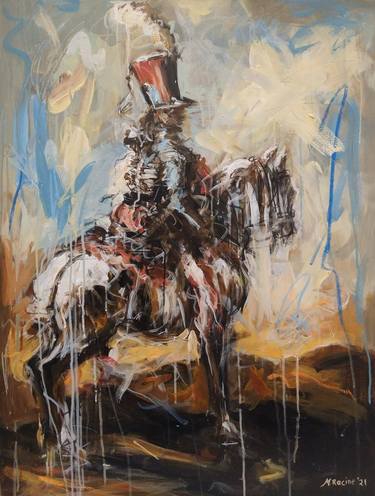 Original Abstract Expressionism Horse Paintings by Mandy Racine