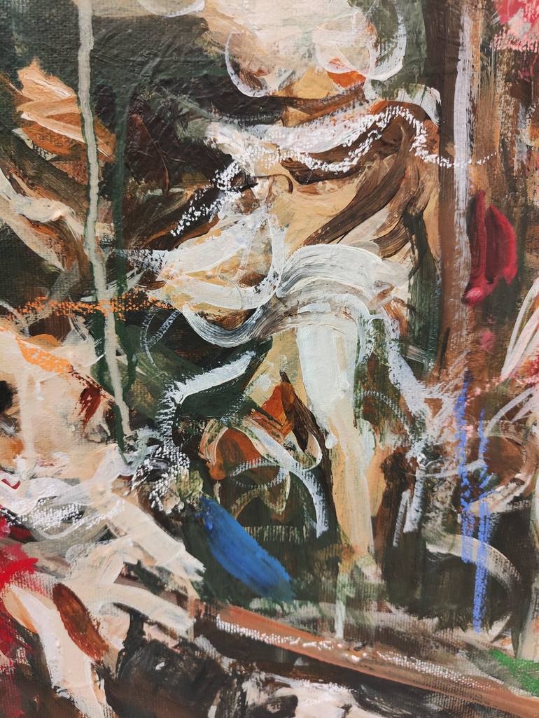 Original Abstract Expressionism Classical mythology Painting by Mandy Racine