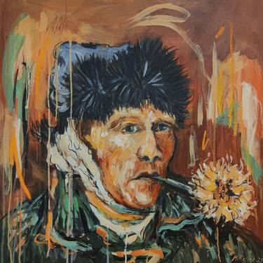 Van Gogh with Sunflower thumb