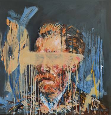 Original Abstract Expressionism Portrait Paintings by Mandy Racine