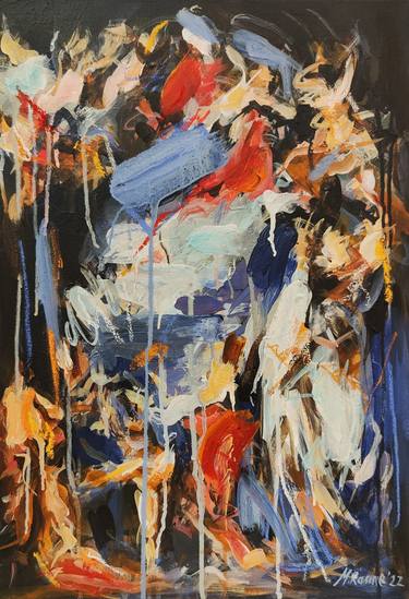 Original Abstract Expressionism Abstract Paintings by Mandy Racine