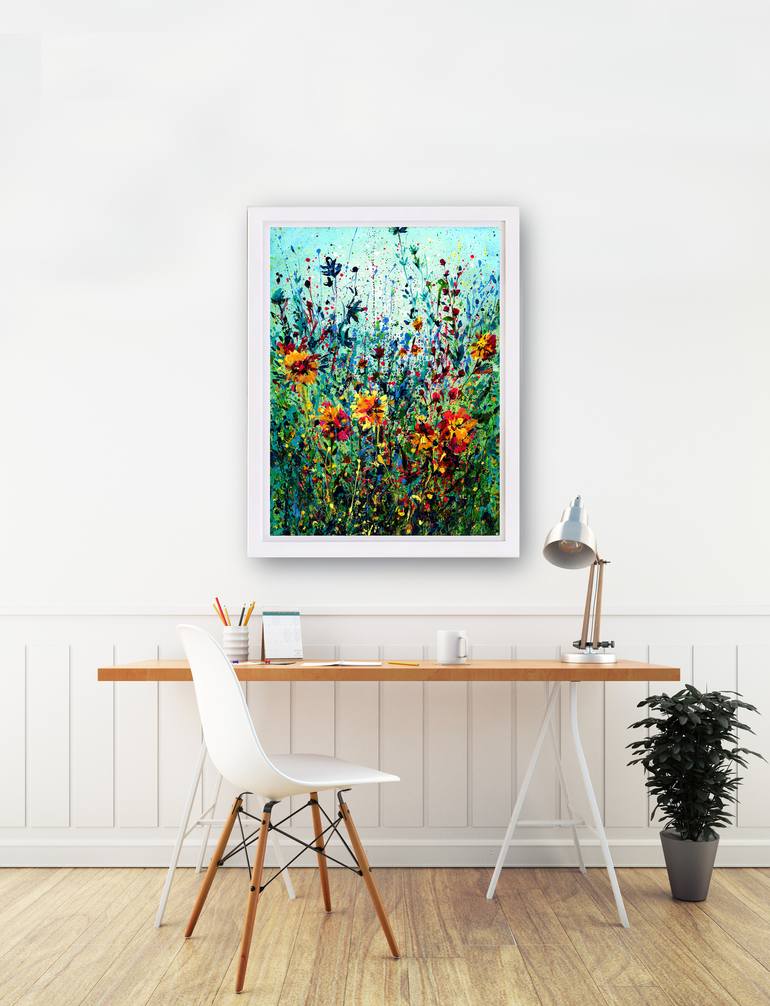 Original Floral Painting by Kathy Morton Stanion