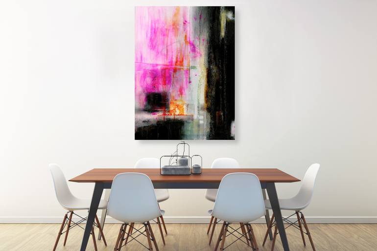 Original Modernism Abstract Painting by Kathy Morton Stanion