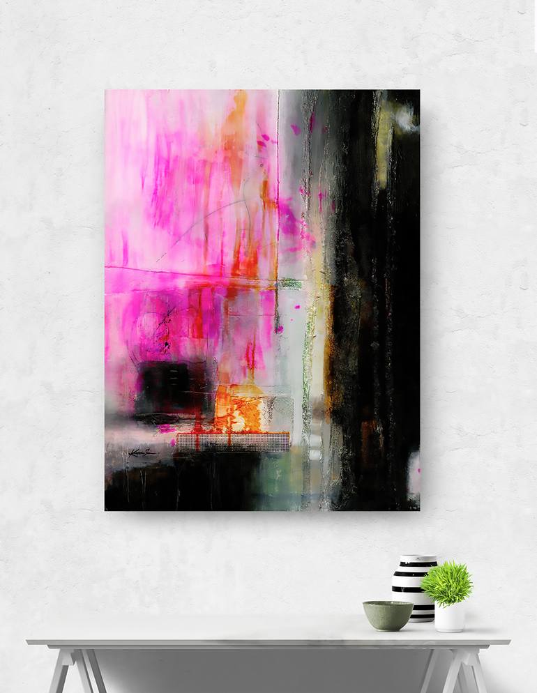 Original Modernism Abstract Painting by Kathy Morton Stanion