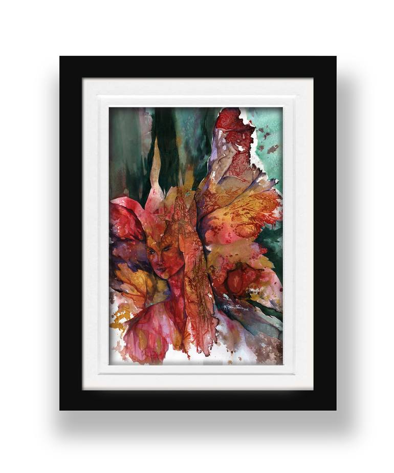 Original Abstract Fantasy Painting by Kathy Morton Stanion