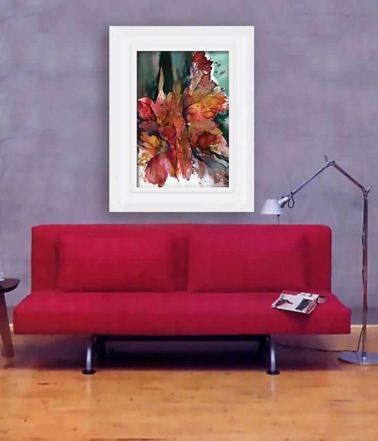 Original Abstract Fantasy Painting by Kathy Morton Stanion