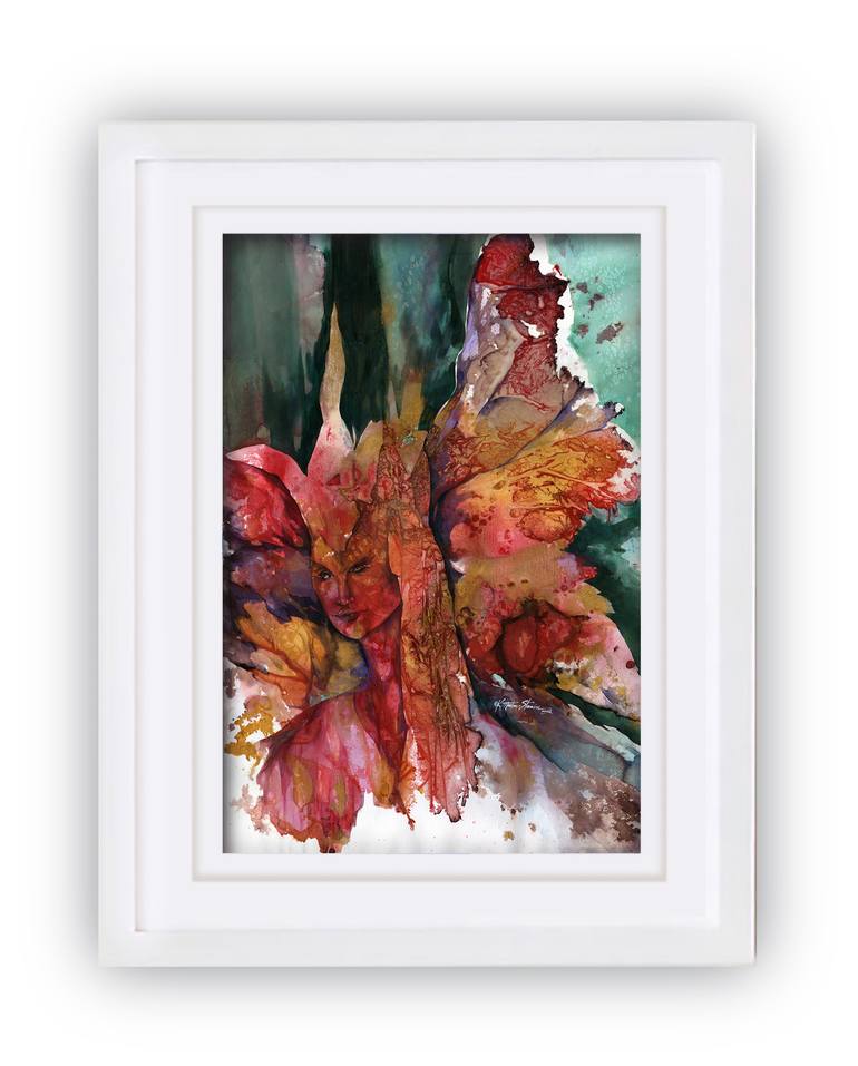 Original Abstract Fantasy Painting by Kathy Morton Stanion