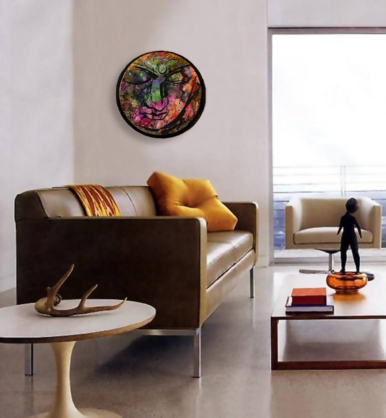 Original Abstract Pop Culture/Celebrity Painting by Kathy Morton Stanion