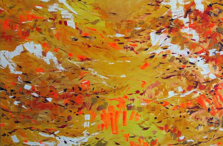 AUTUMN SYMPHONY I Painting by Marianne Pasmans | Saatchi Art