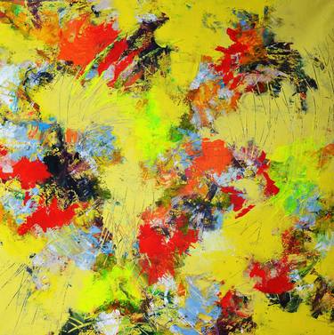 Original Abstract Expressionism Abstract Painting by Marianne Pasmans