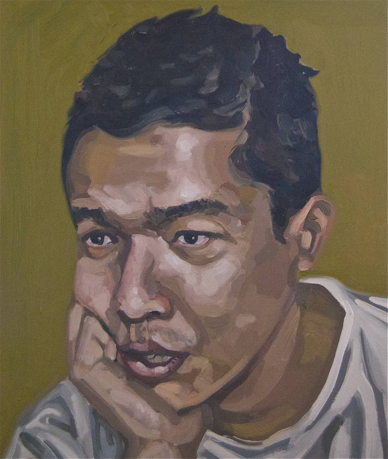 Self Portrait Painting by fakhri bohang | Saatchi Art