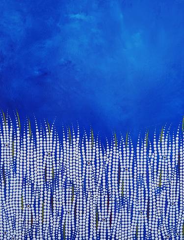 Saatchi Art Artist Stephen Rowe; Painting, “It Was The Happier Side of Blue” #art