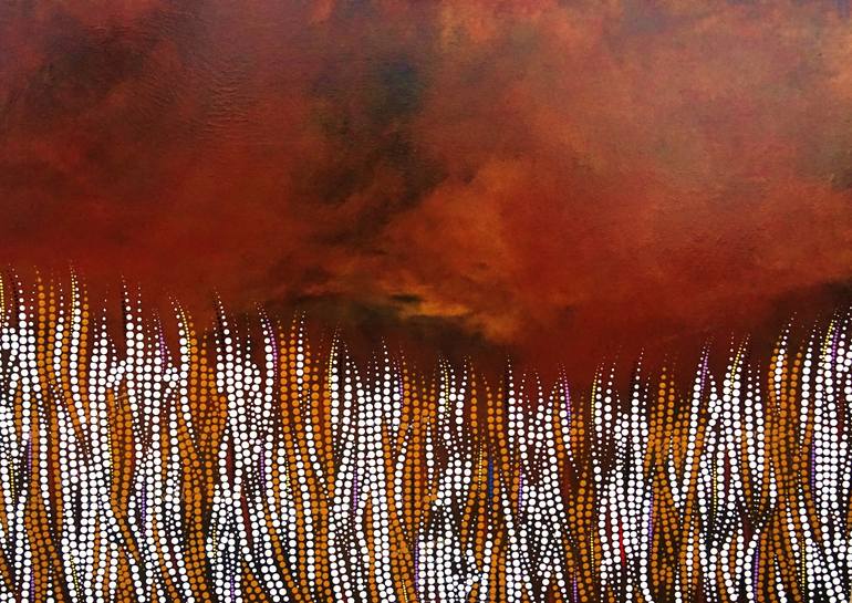 Original Abstract Rural life Paintings by Stephen Rowe