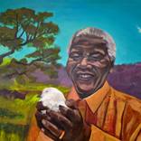 Nelson Mandela by Crystal Zeller