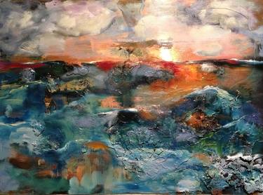 Print of Abstract Expressionism Landscape Paintings by Ingrid Shults