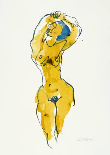 Original Expressionism Nude Drawings by Bill Buchman