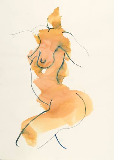 Original Abstract Nude Drawings by Bill Buchman