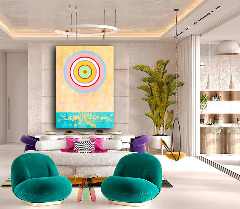 Original Abstract Expressionism Abstract Painting by René Serrano 