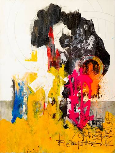 Original Abstract Expressionism Music Paintings by René Serrano