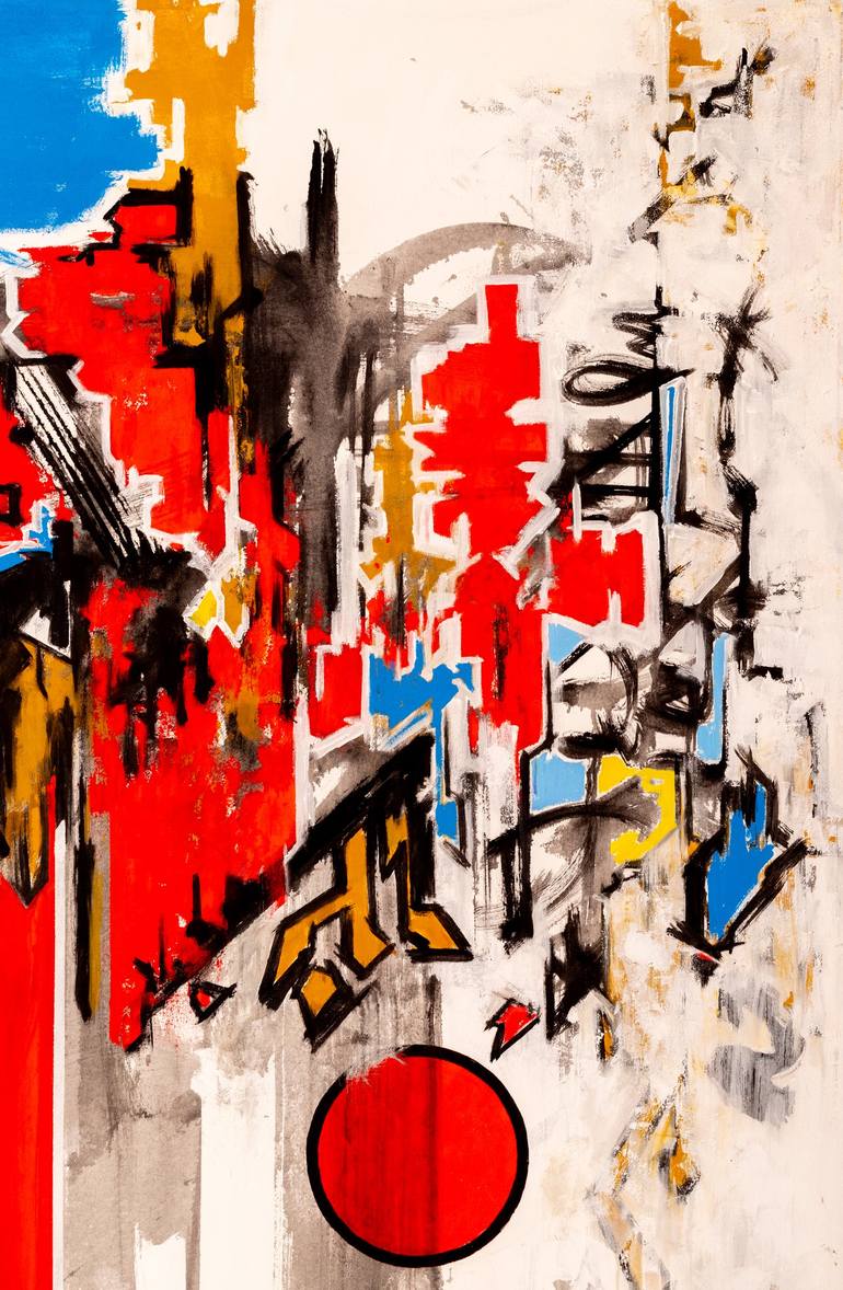 Original Abstract Painting by René Serrano 