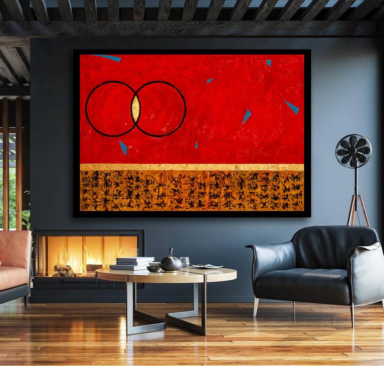 Original Abstract Painting by René Serrano 