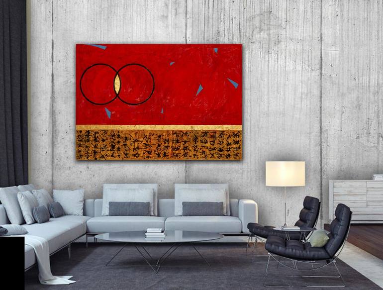 Original Abstract Expressionism Abstract Painting by René Serrano 