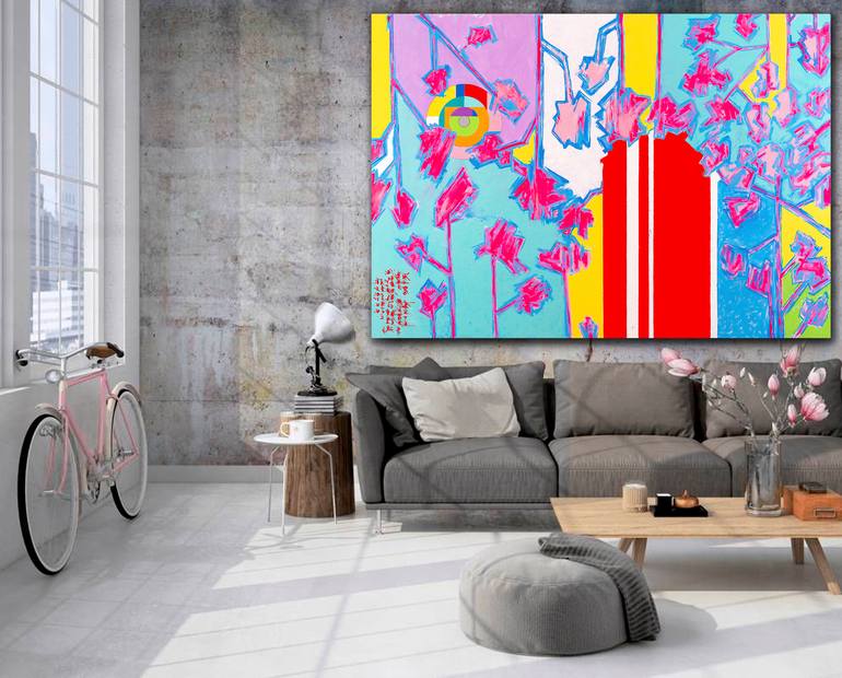 Original Abstract Expressionism Abstract Painting by René Serrano 