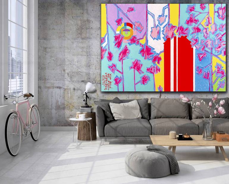 Original Abstract Painting by René Serrano 