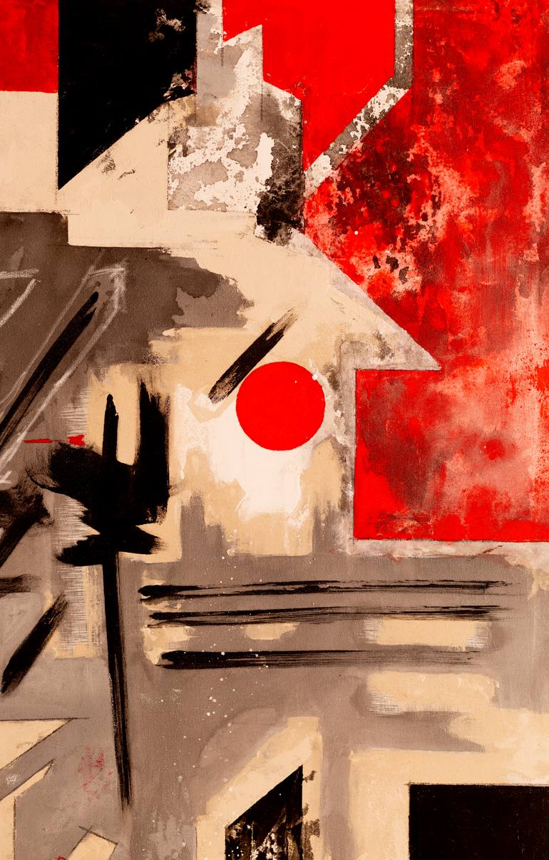 Original Abstract Expressionism Abstract Painting by René Serrano 