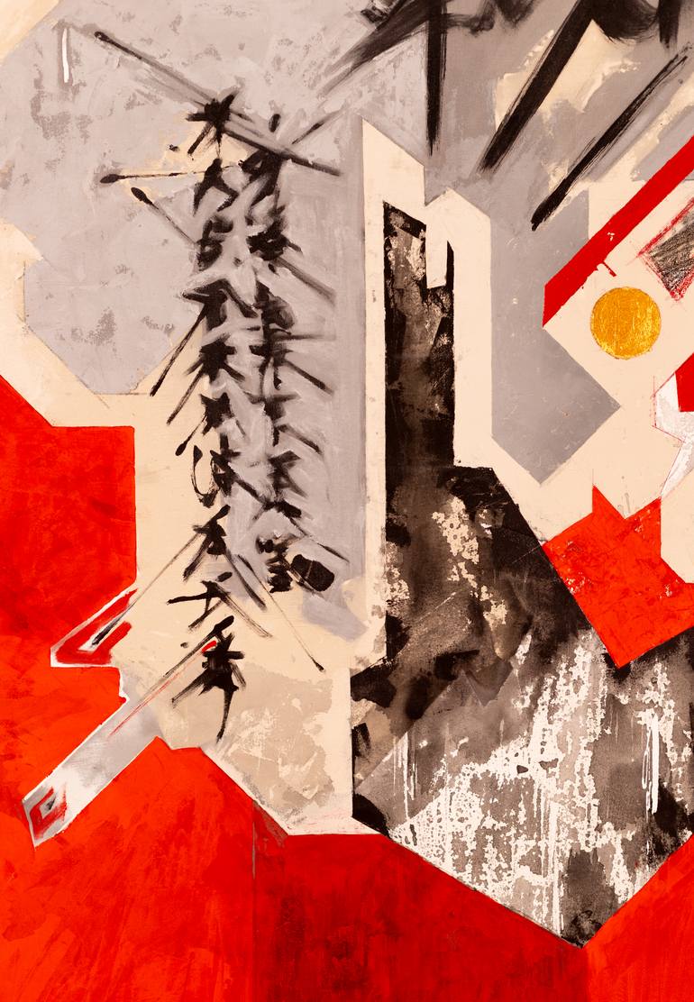 Original Abstract Expressionism Abstract Painting by René Serrano 