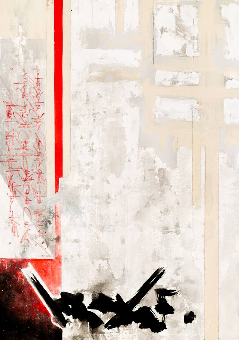 Original Abstract Expressionism Abstract Painting by René Serrano 