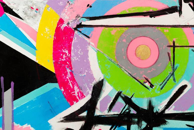 Original Abstract Expressionism Abstract Painting by René Serrano 