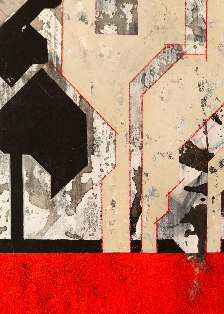 Original Abstract Expressionism Abstract Painting by René Serrano 